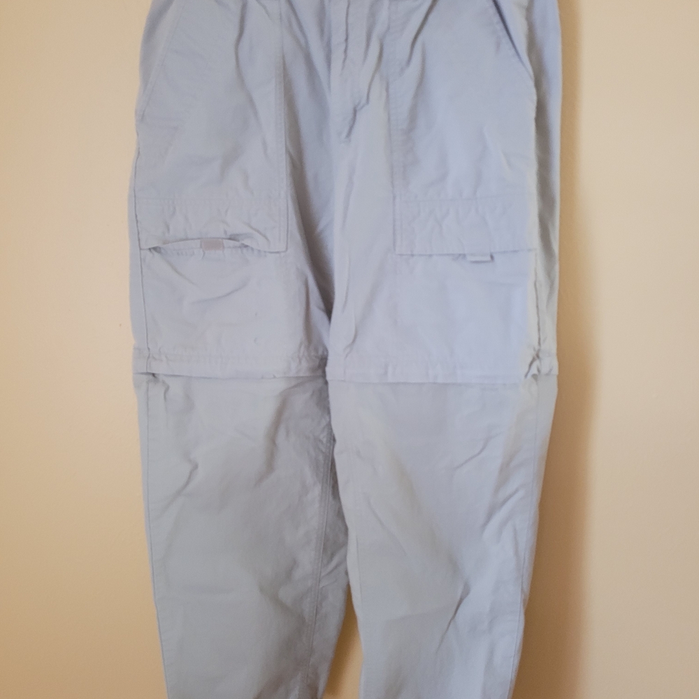 Columbia Men's Cargo Pants in Light Gray ZIP OFFS